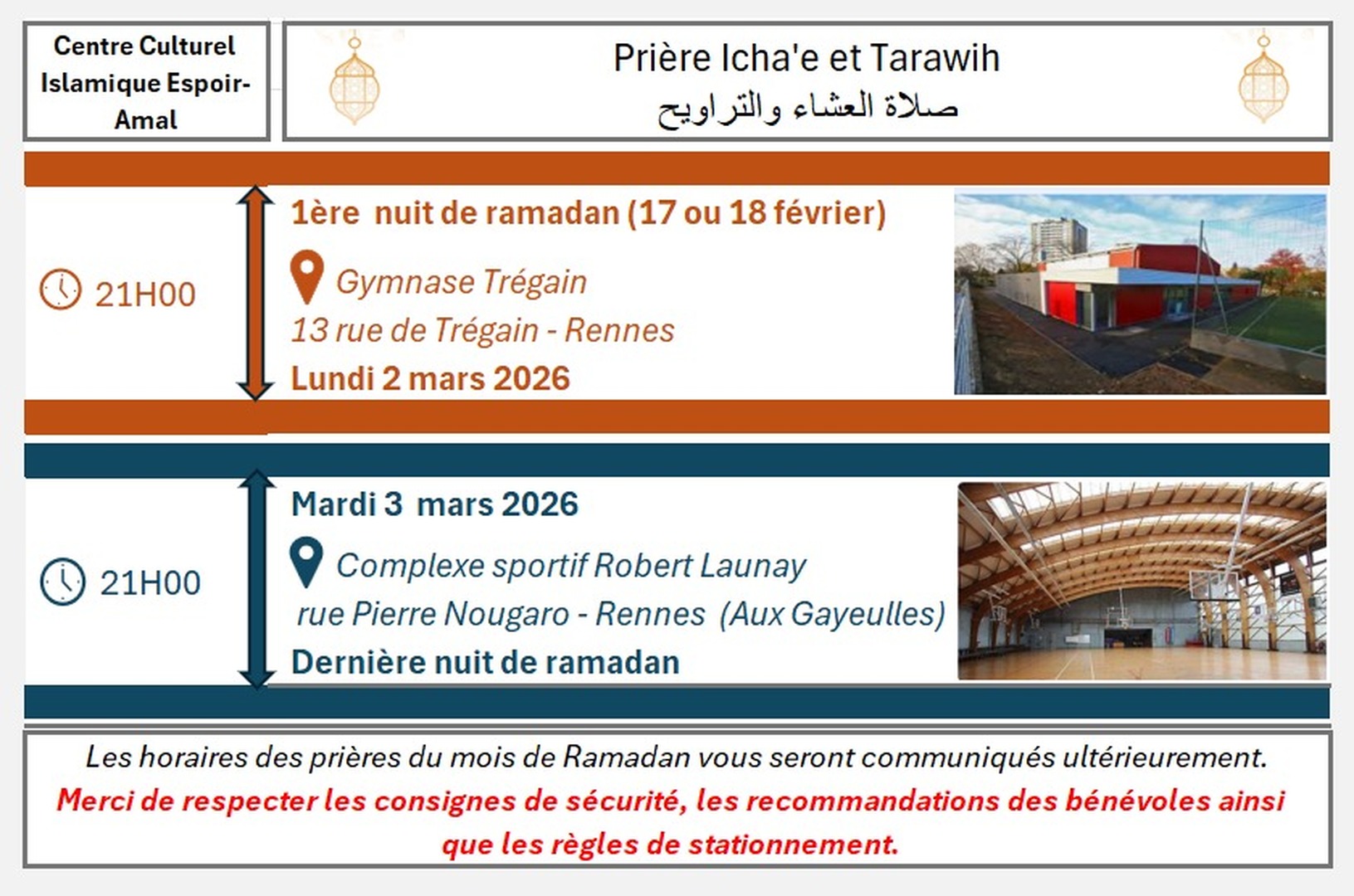 Prière Icha et Tarawih