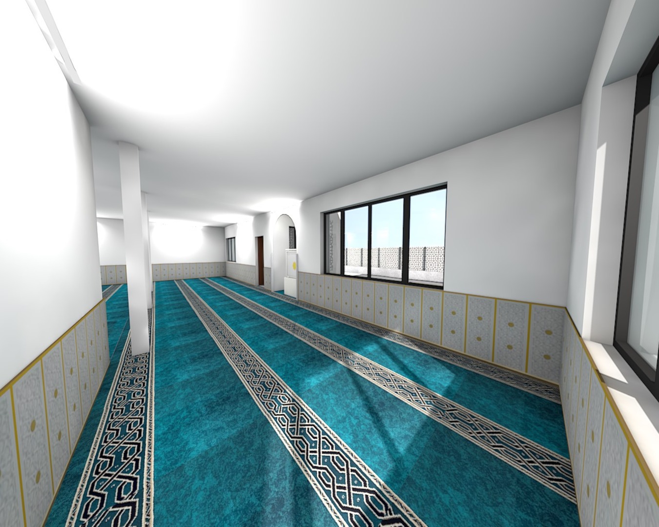 projet salle de prière coté droite