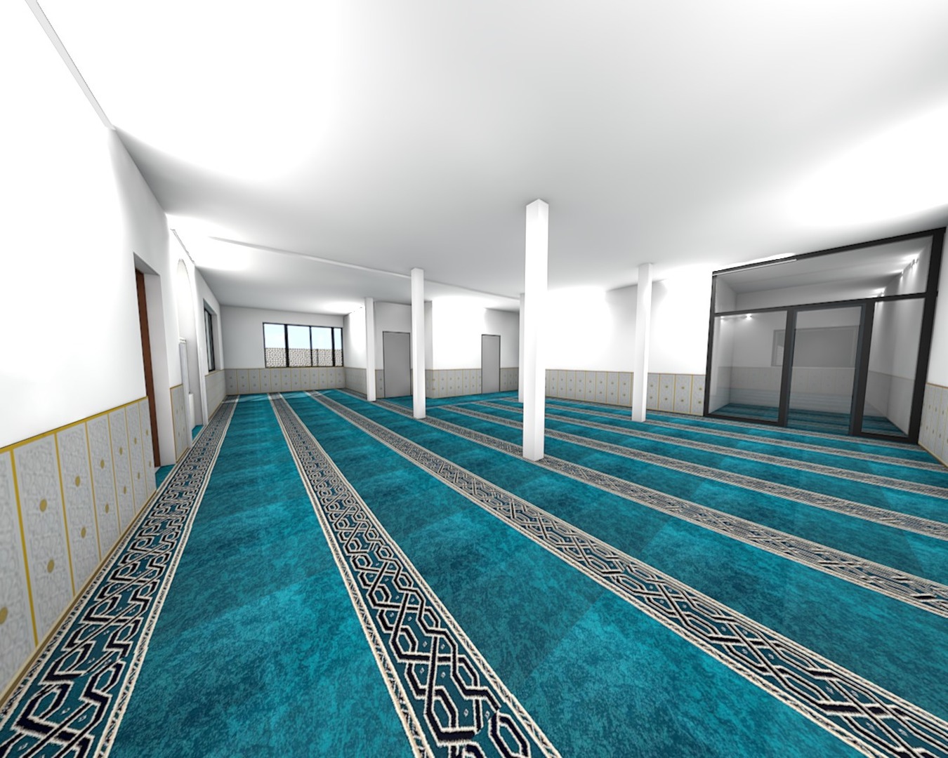 projet salle de prière coté gauche