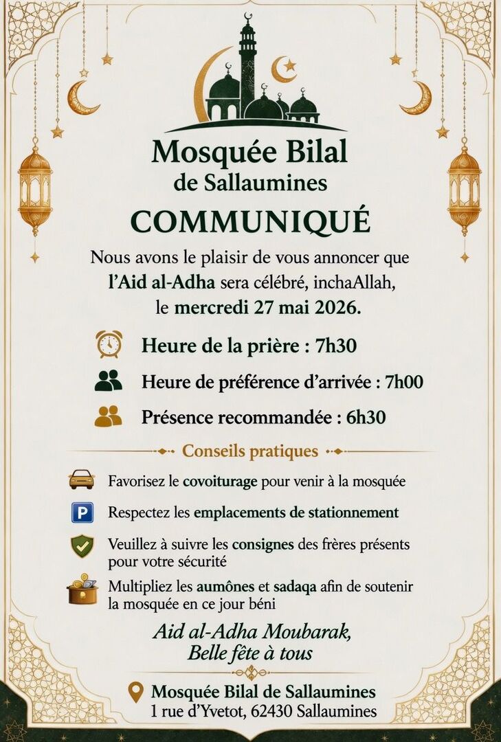 Aïd al adha 2026