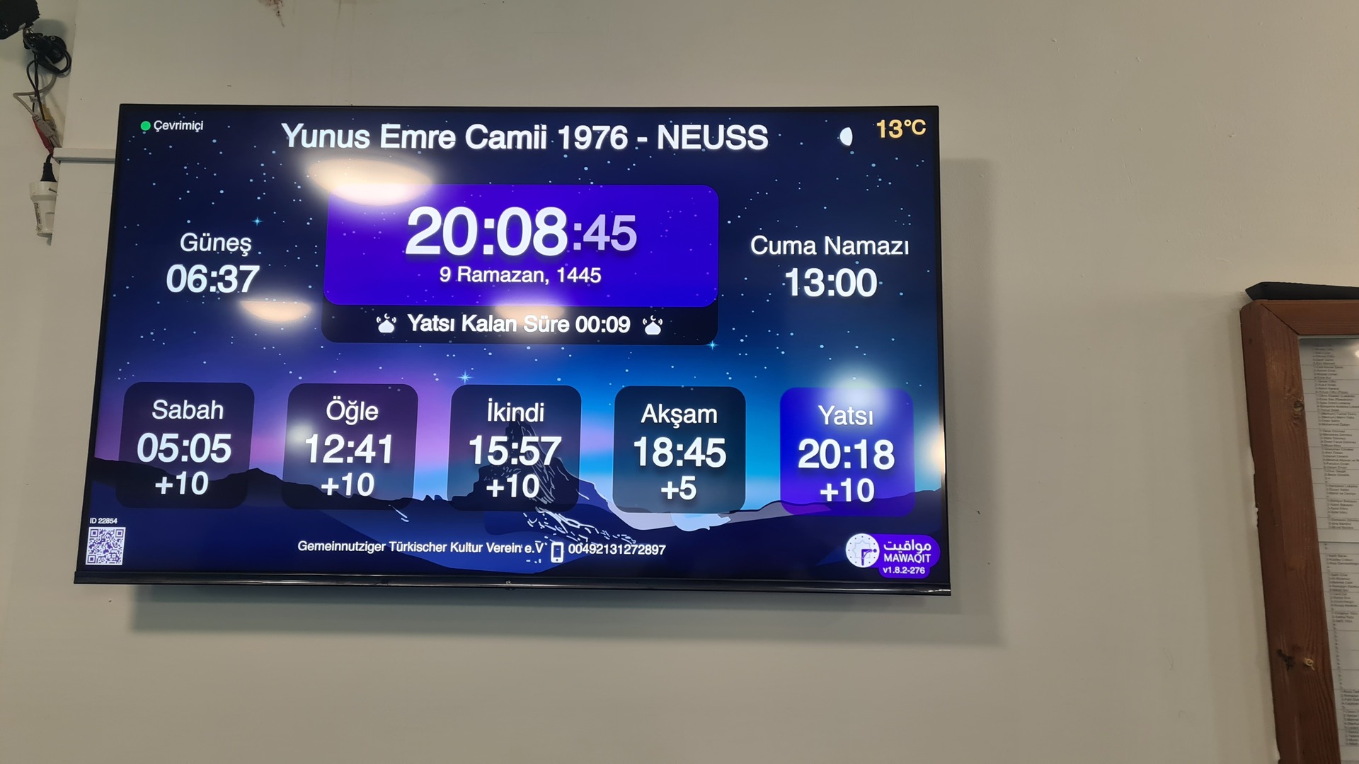 Türk Federasyonu Yunus Emre Camii 1976