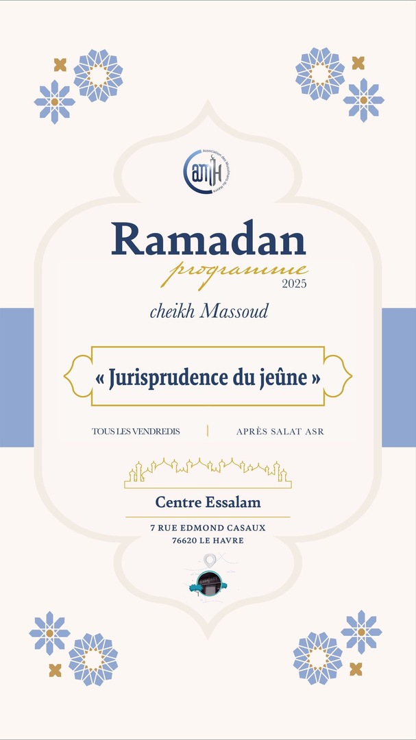 Fiqh - chaque vendredi après Asr