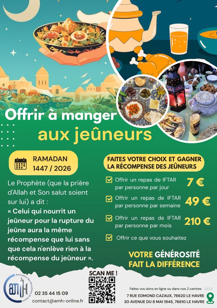 Offrir à manger au jeûneurs