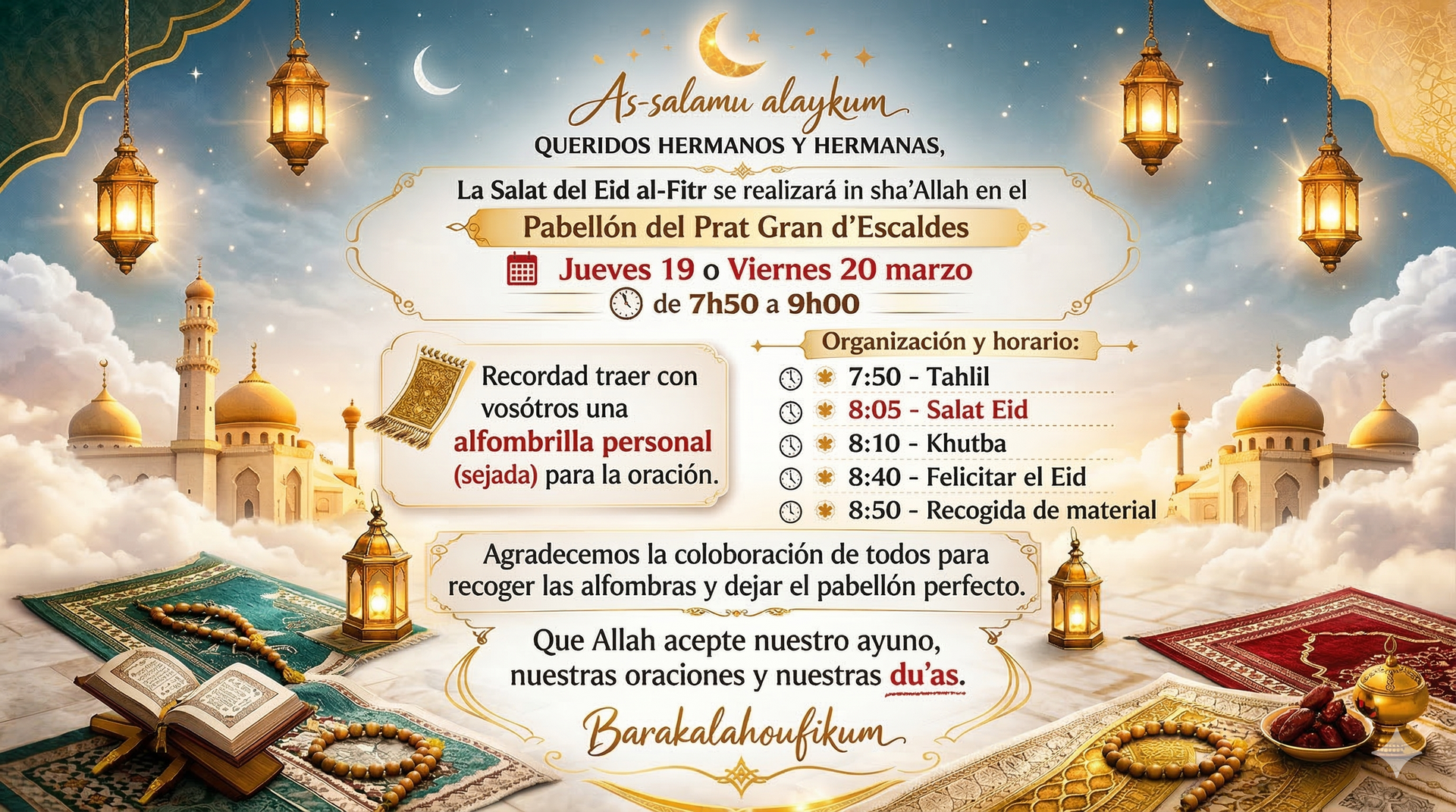 Salat Eid al-Fitr - 8:05