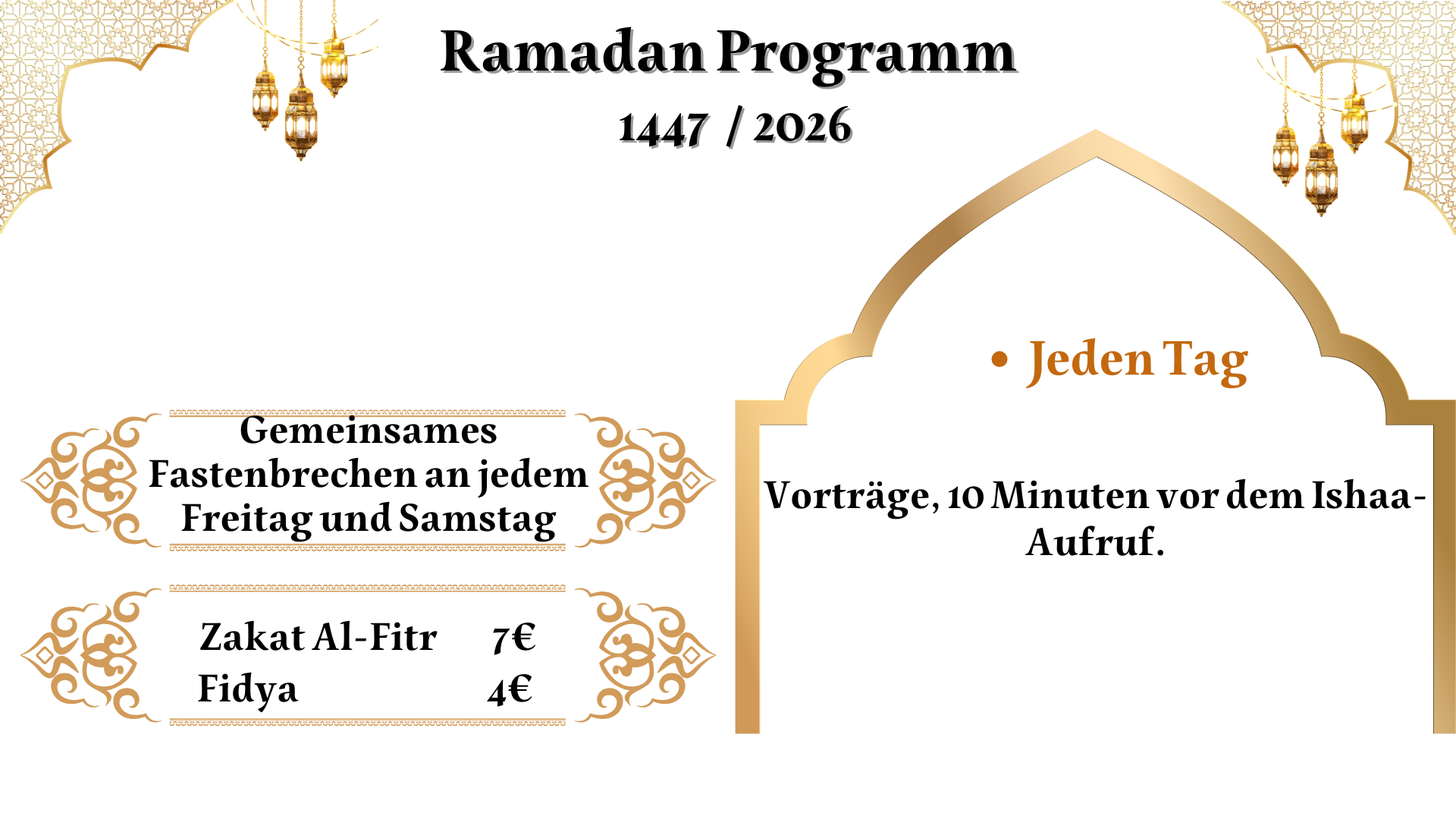 Ramadan Programm