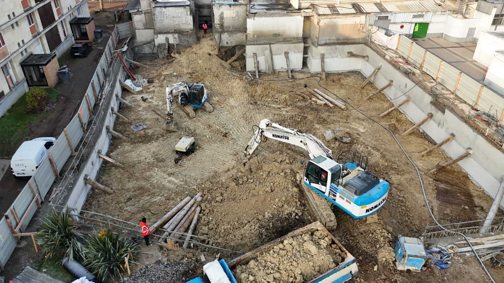 Travaux en cours - Terrassement