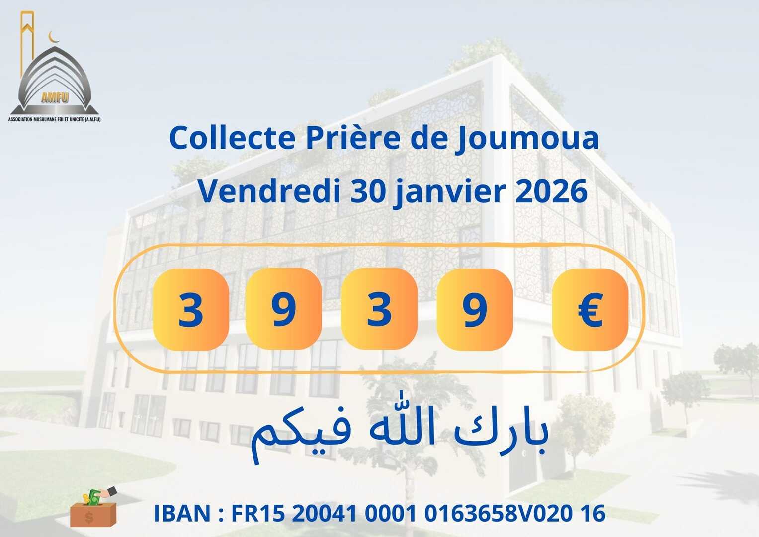 collecte prière du vendredi