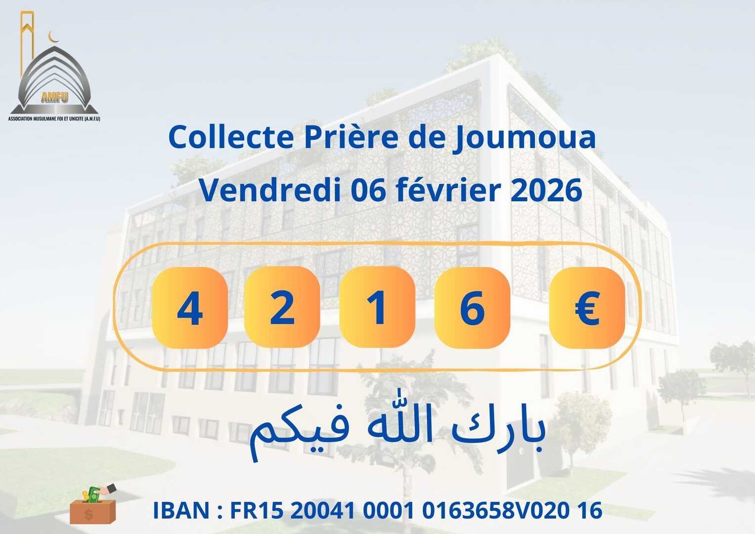 collecte prière du vendredi