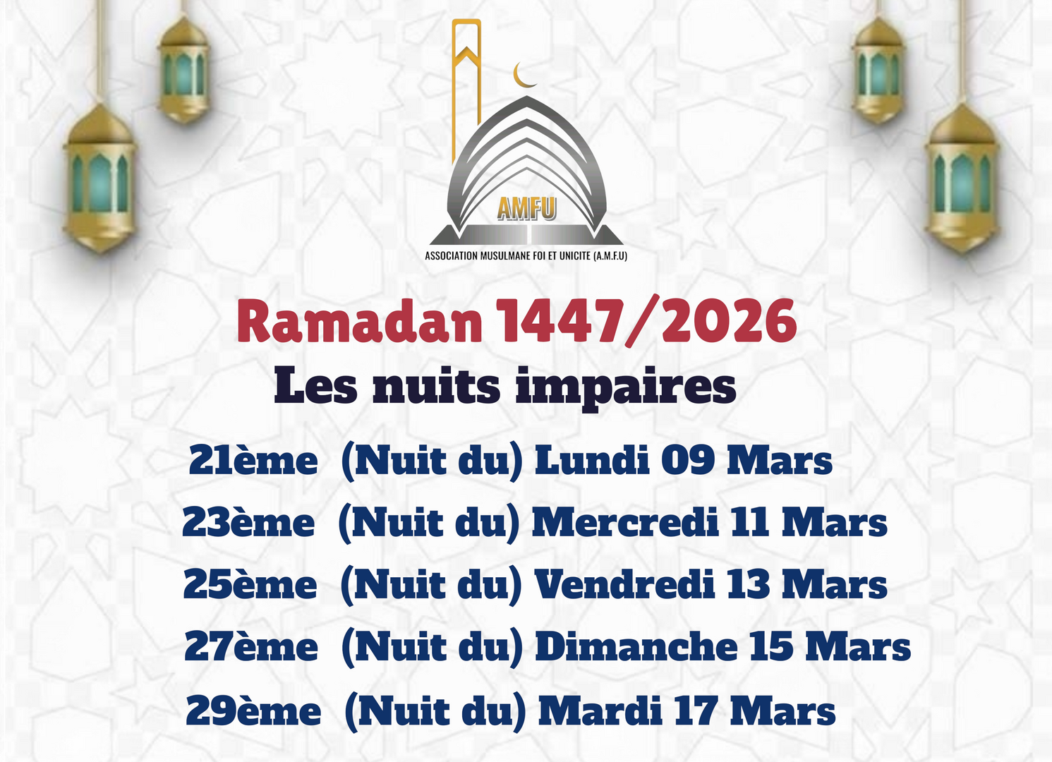 10 dernières nuits du Ramadan