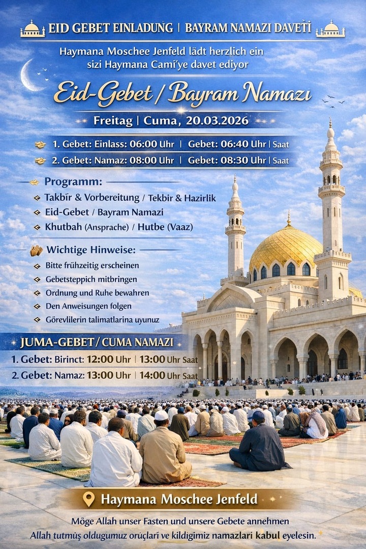 Eid-Gebet und Jumaa