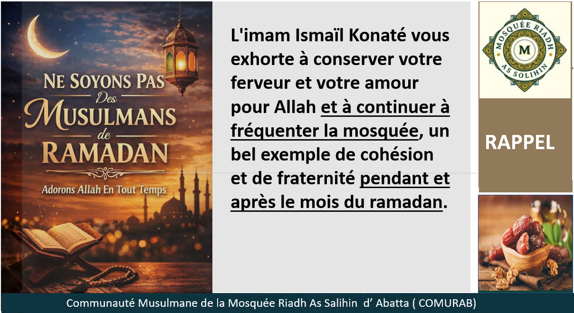Rappel -Ramadan