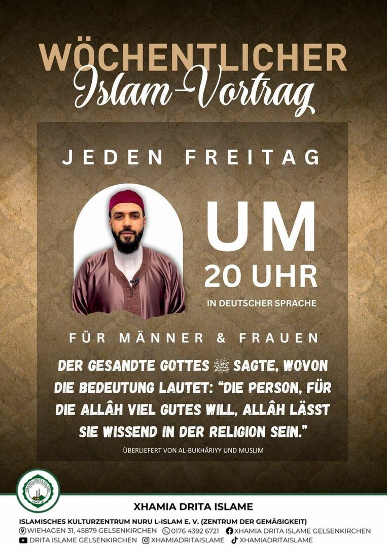 Jeden Freitag Islam-Vortrag