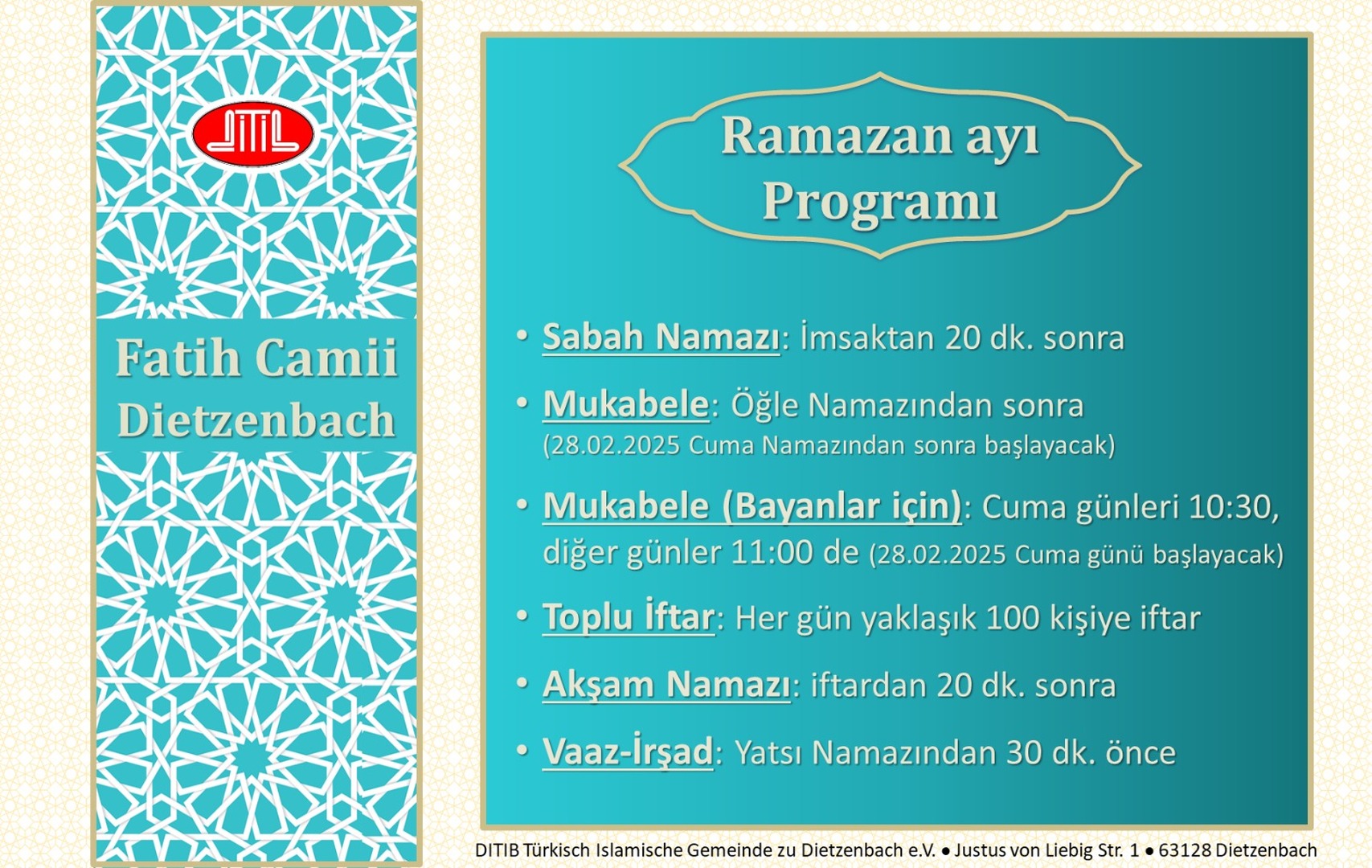 Ramazan programı