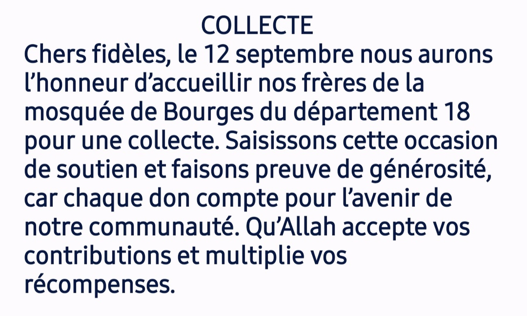Collecte