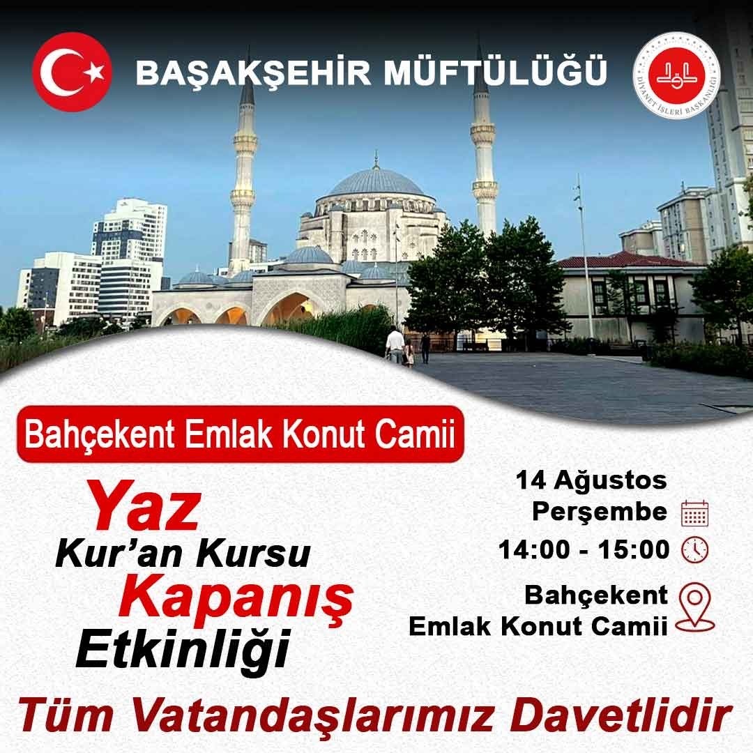yaz kuran kursu Kapanış