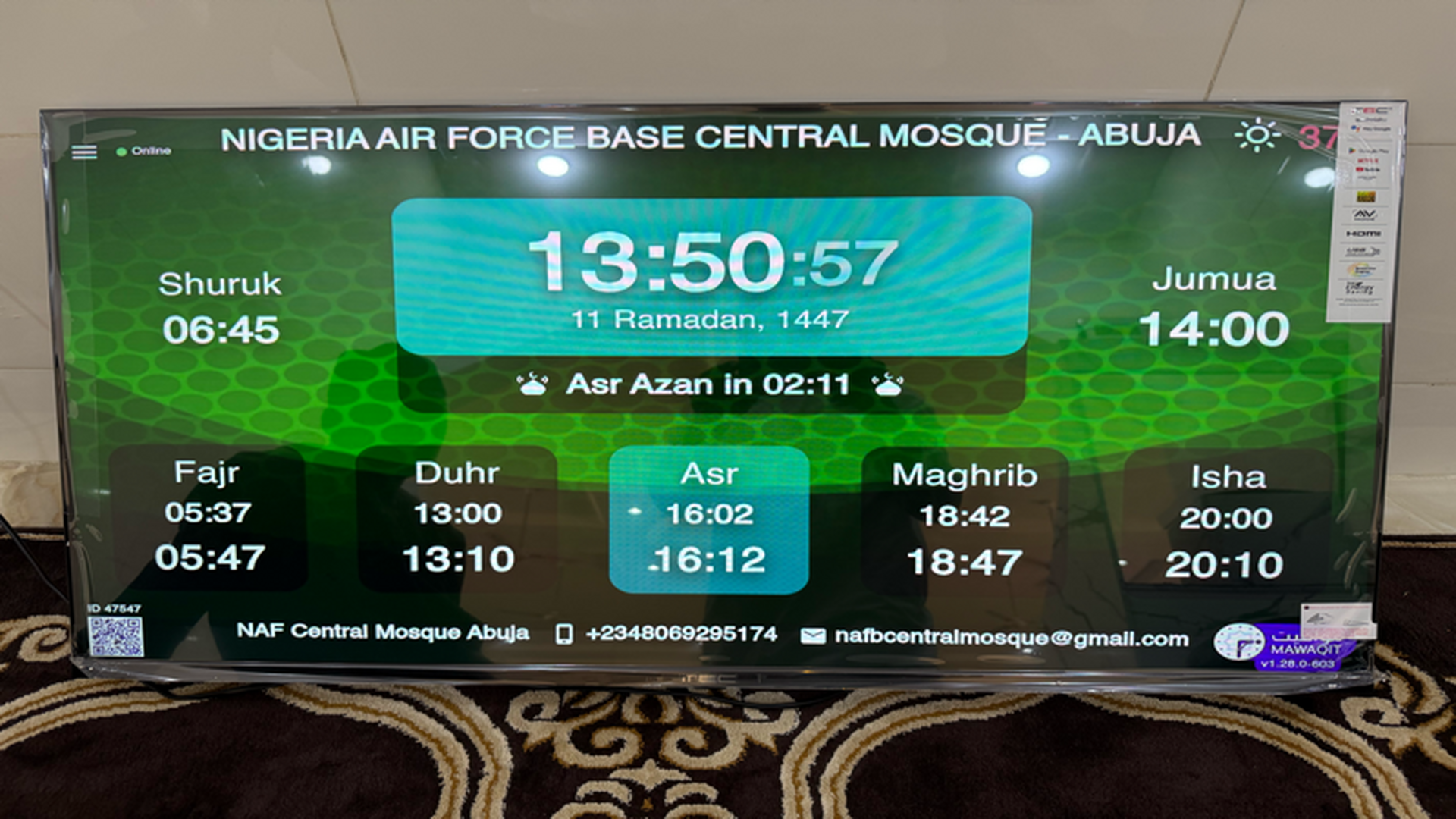 NIGERIA AIR FORCE BASE CENTRAL MOSQUE