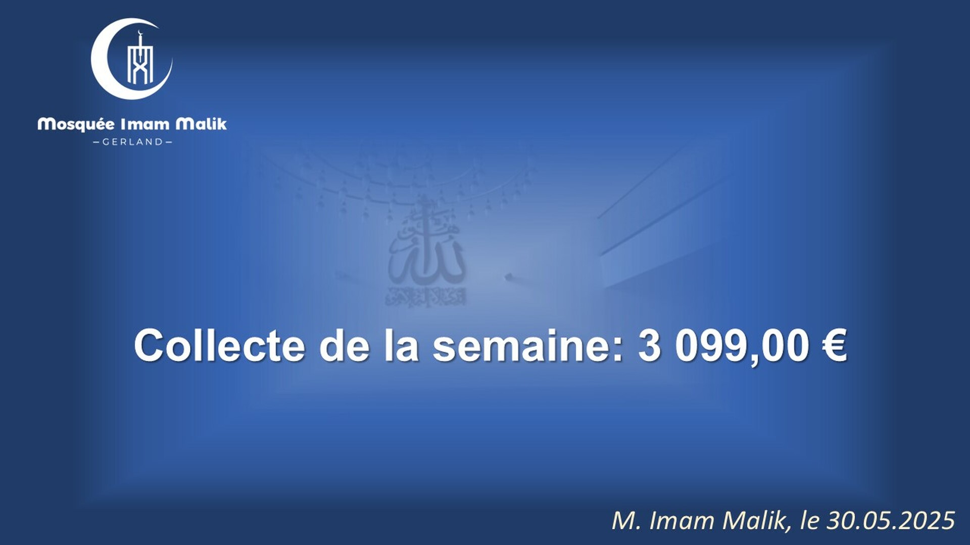 Collecte de la semaine
