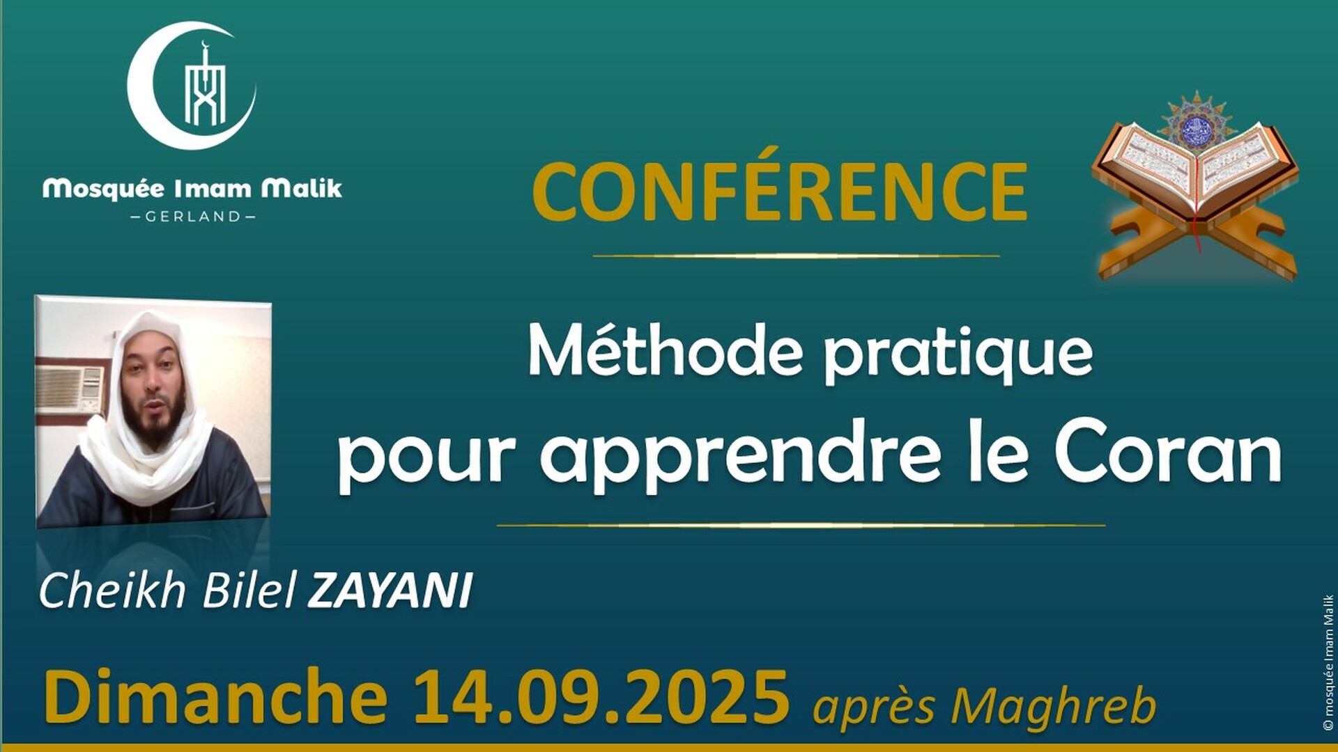Conférence Cheikh B. ZAYANI 14 09 2025