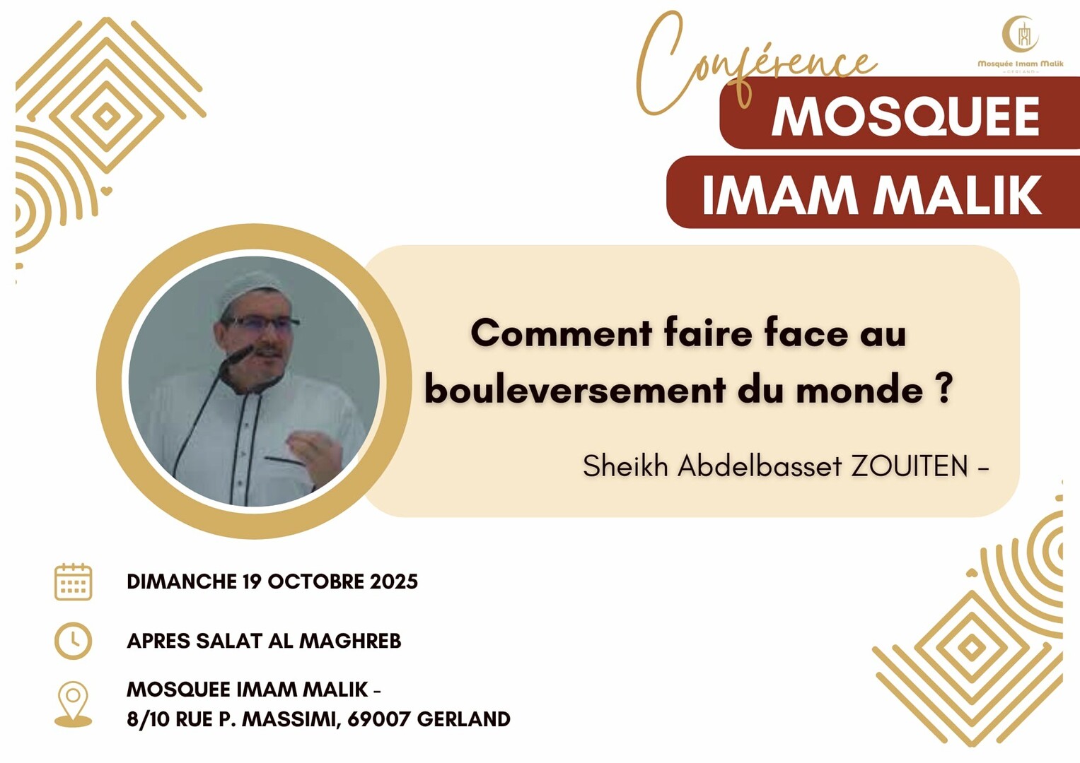 Conférence Cheikh Adbelbasset ZOUITEN