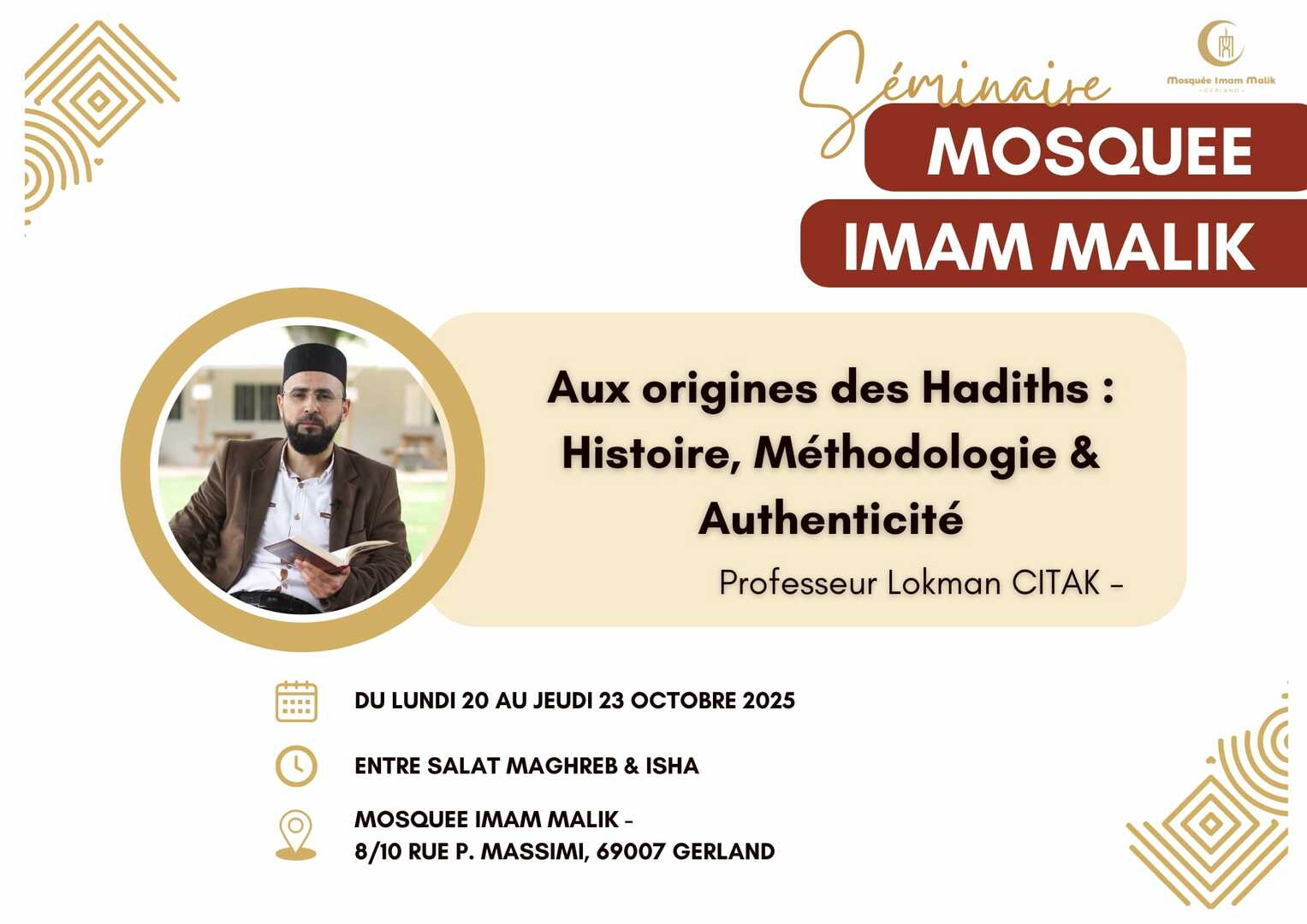 Séminaire Cheikh Lokman CITAK