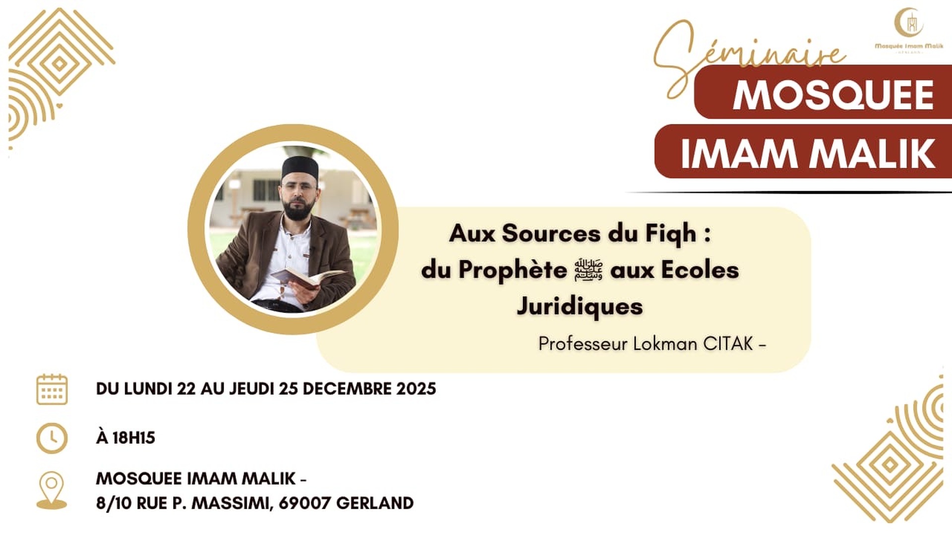 Séminaire Pr. Lokman CITAK 22 12 2025