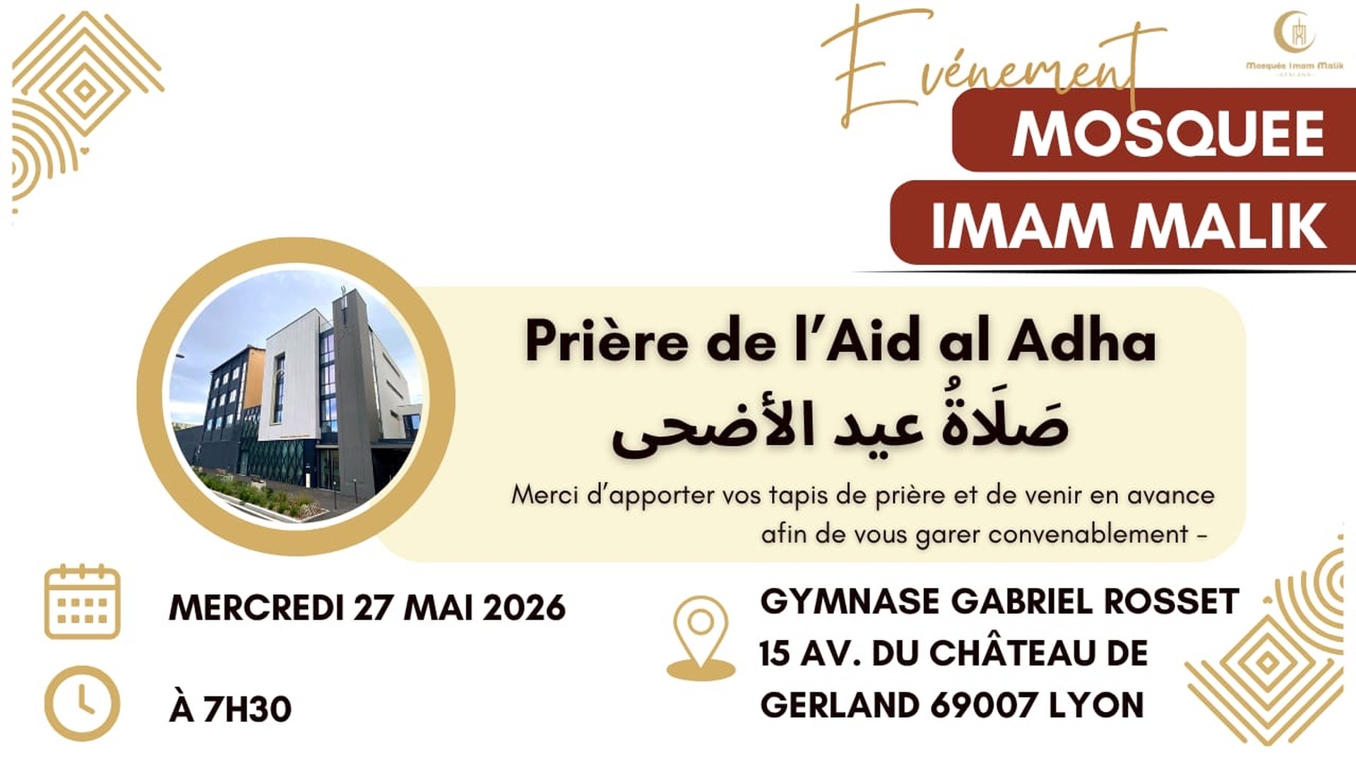 Salat Aïd Al Adha 2026