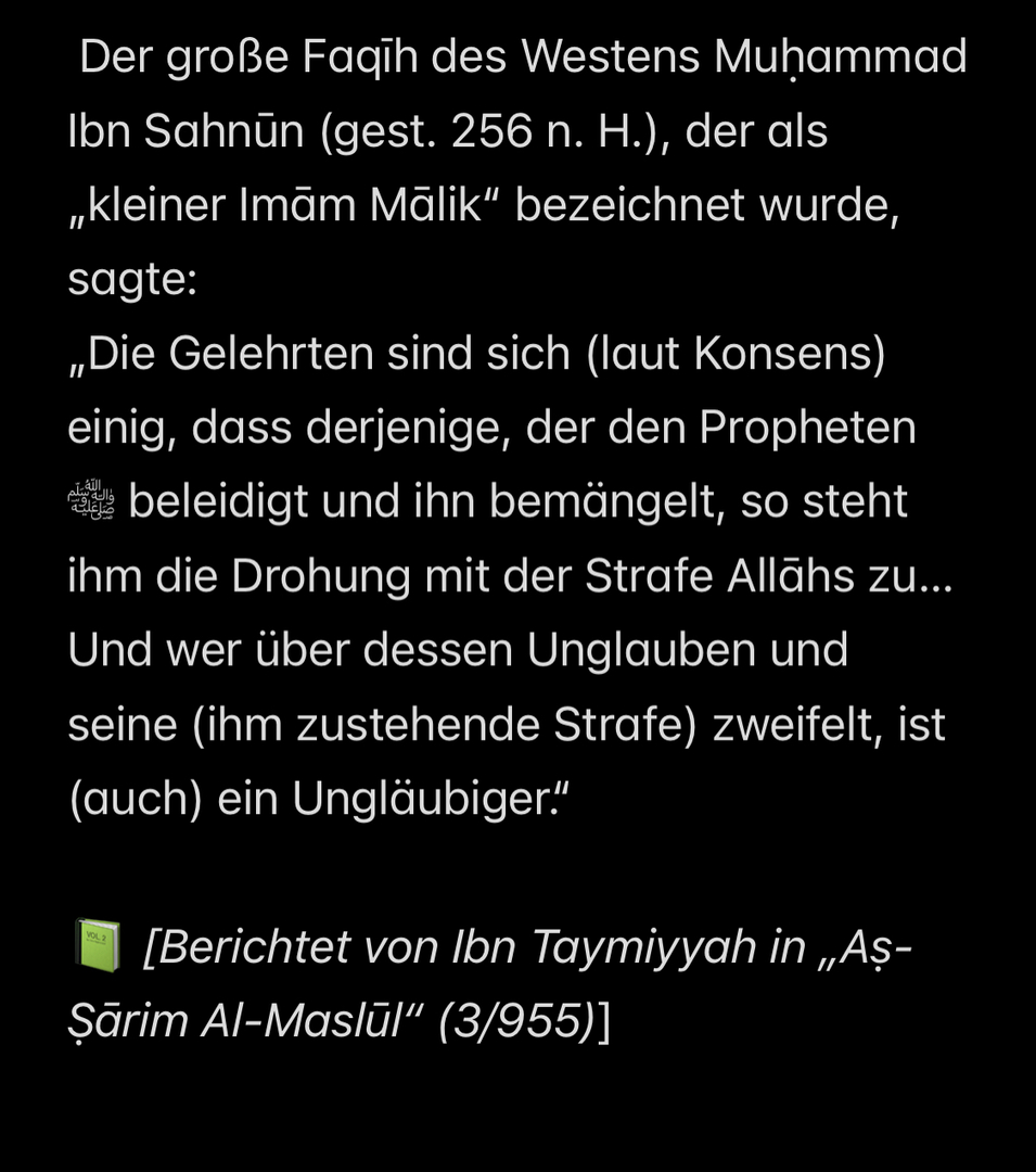 Das Beleidigen der Religion
