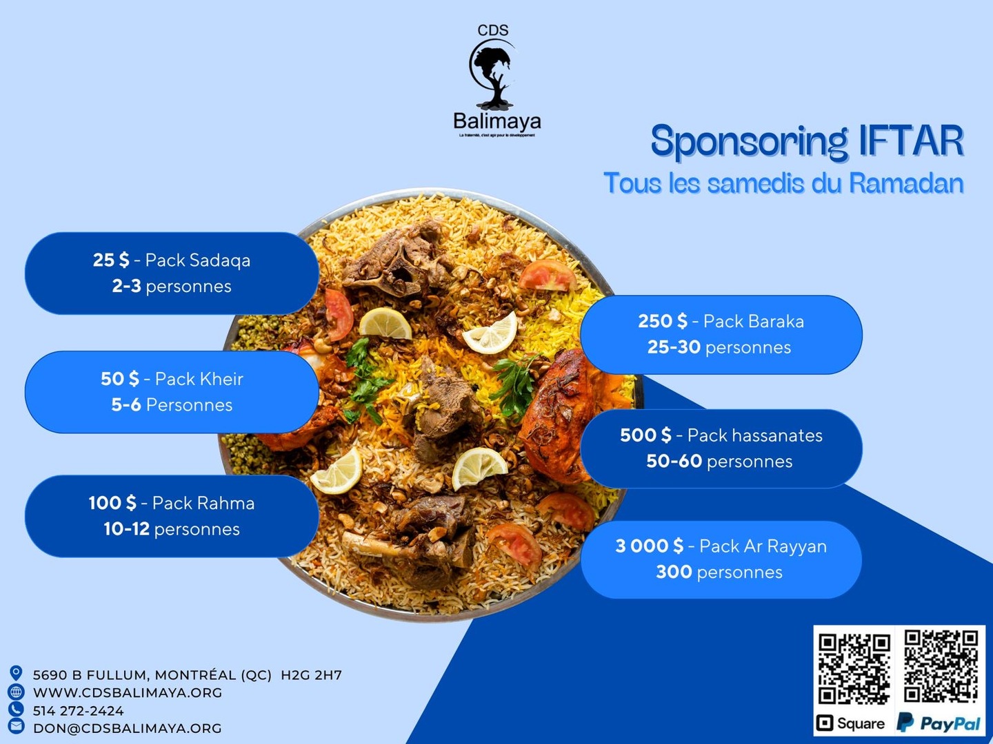 Sponsoring iftar