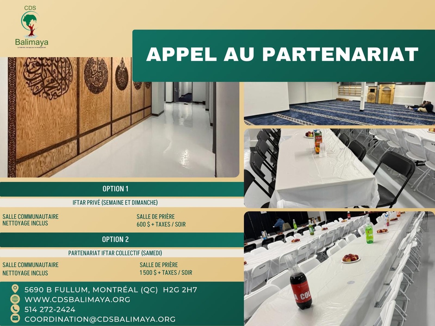 Appel au partenariat!