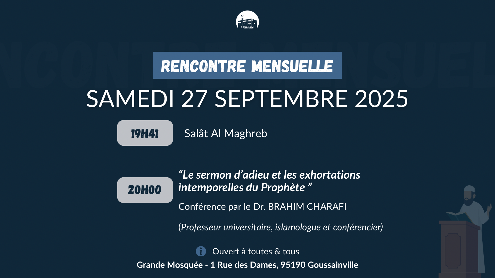 Rencontre mensuelle 27/09/2025