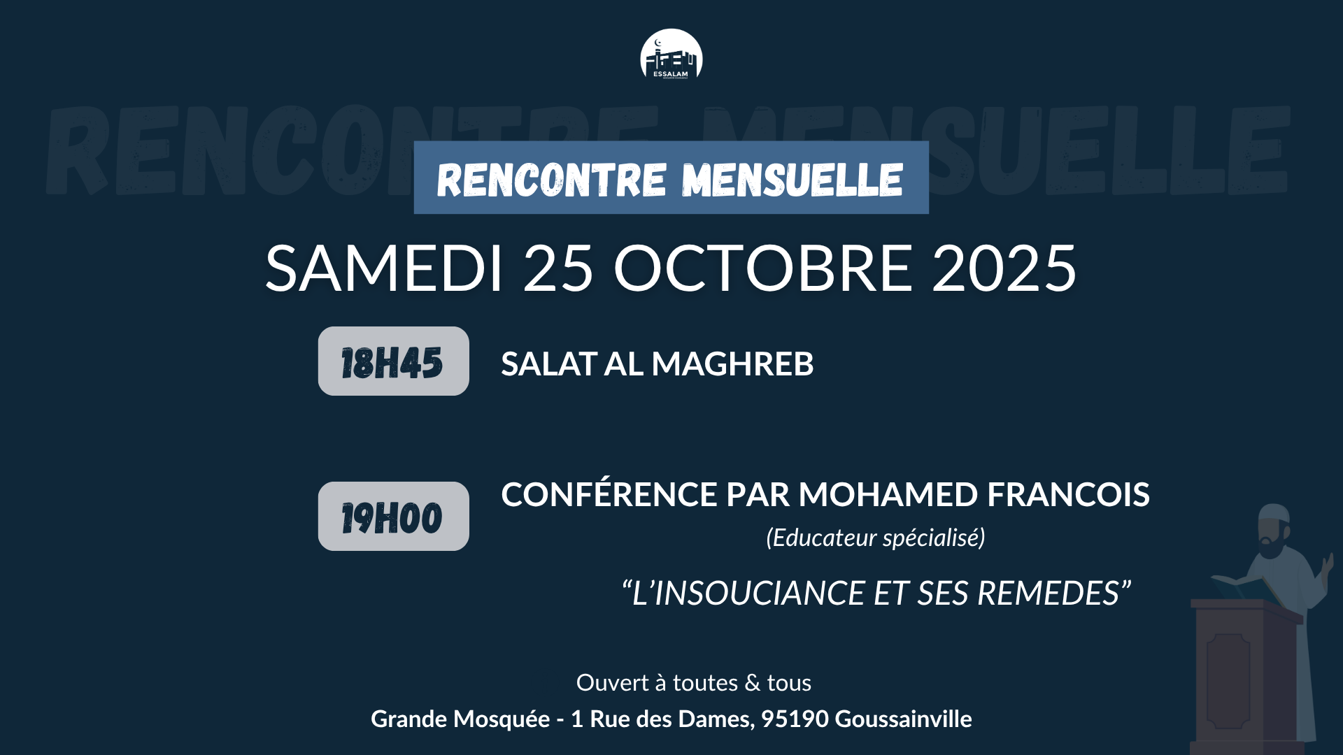Rencontre Mensuelle 25/10/2025