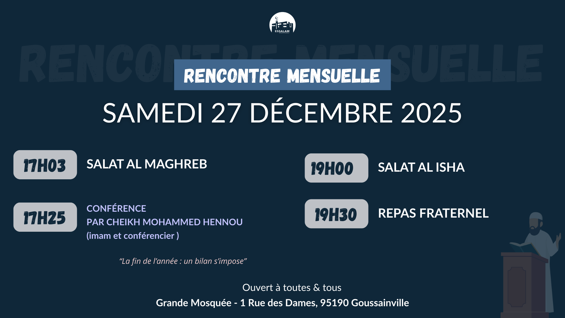 Rencontre mensuelle