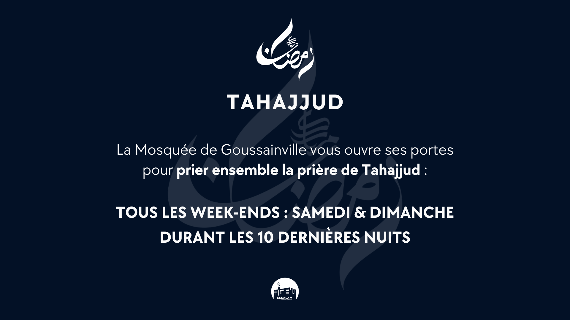 Tahajjud programme