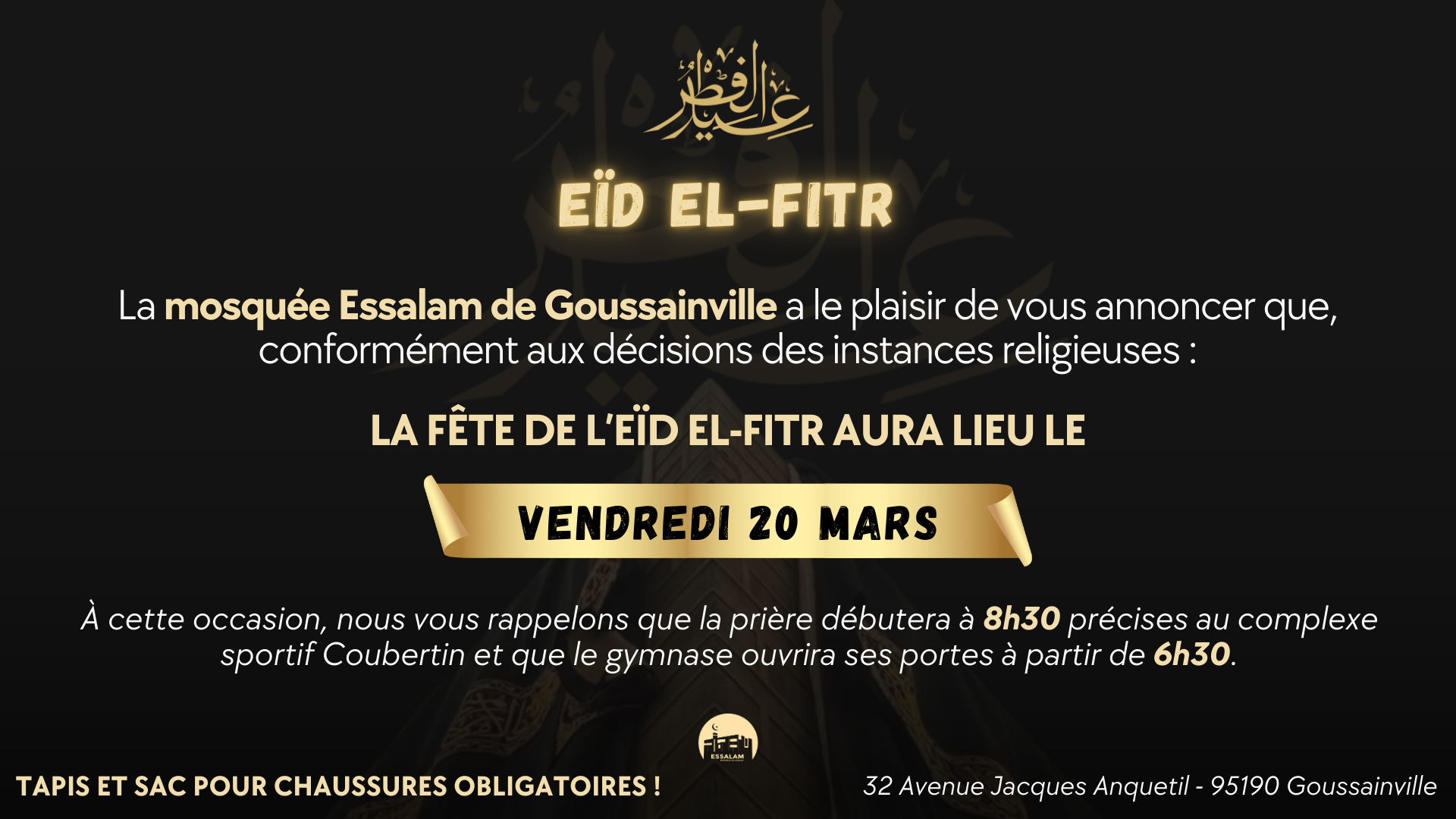 Annonce Eid El Fitr