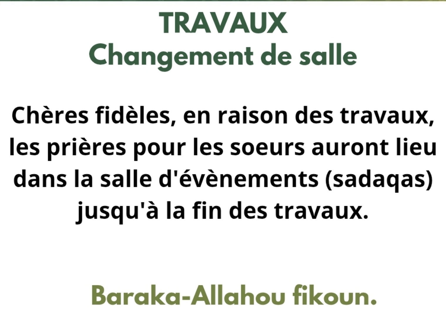 Travaux