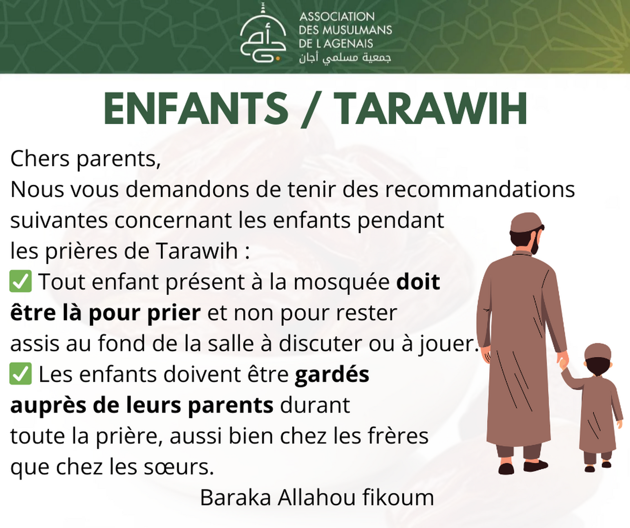 Enfants Tarawih