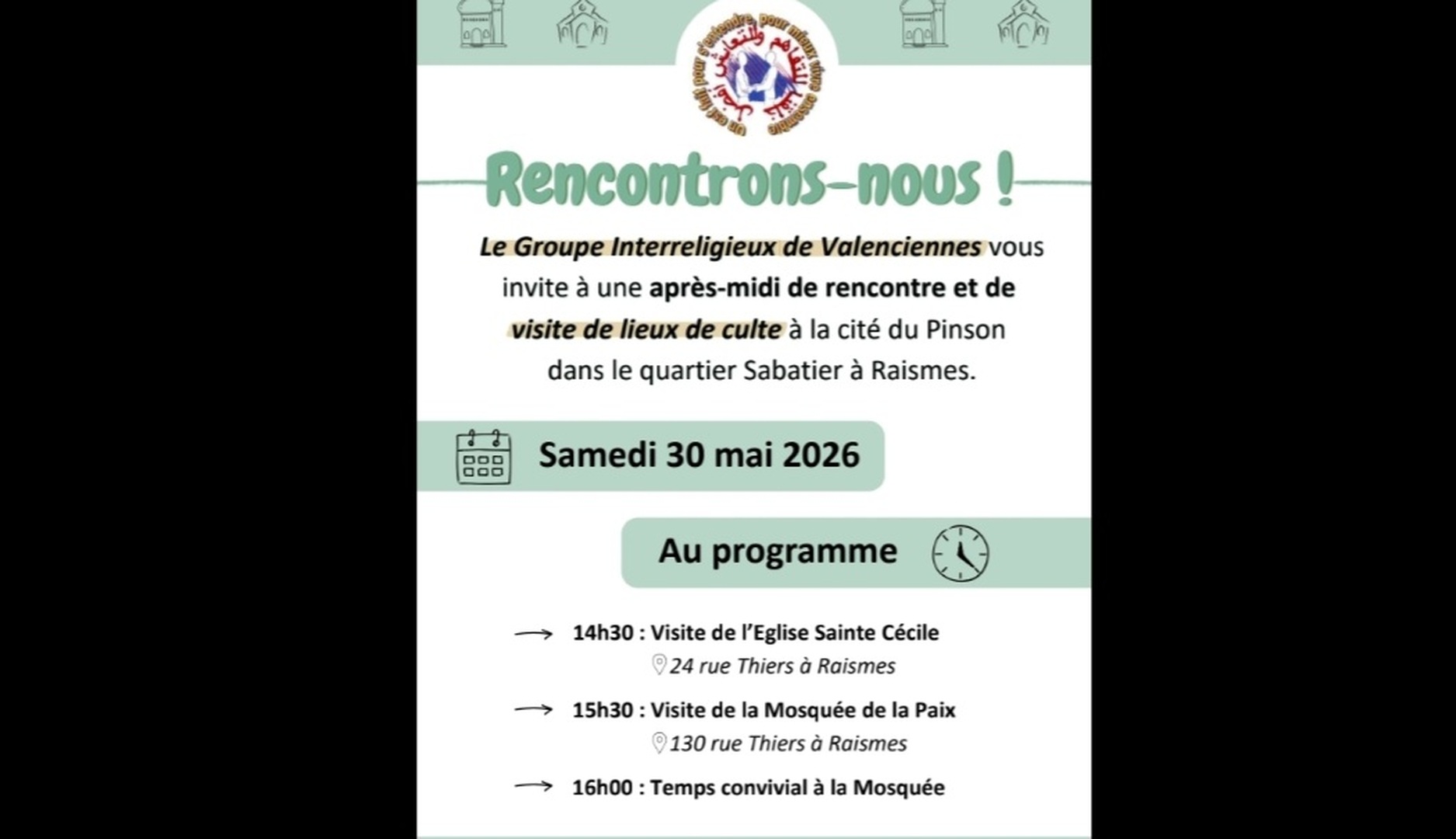 Marche interreligieuse à Raismes