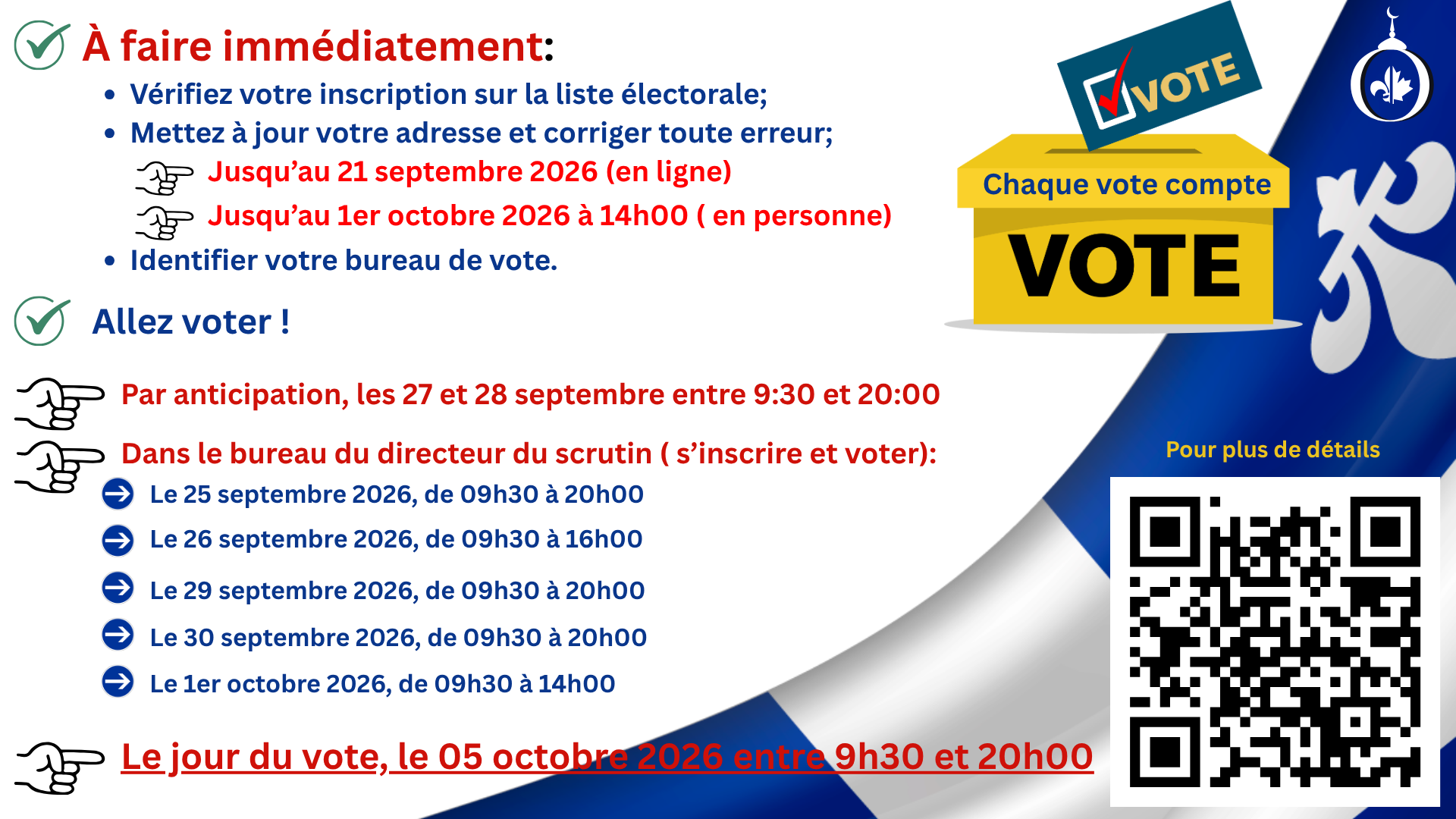 Élection - Je vote