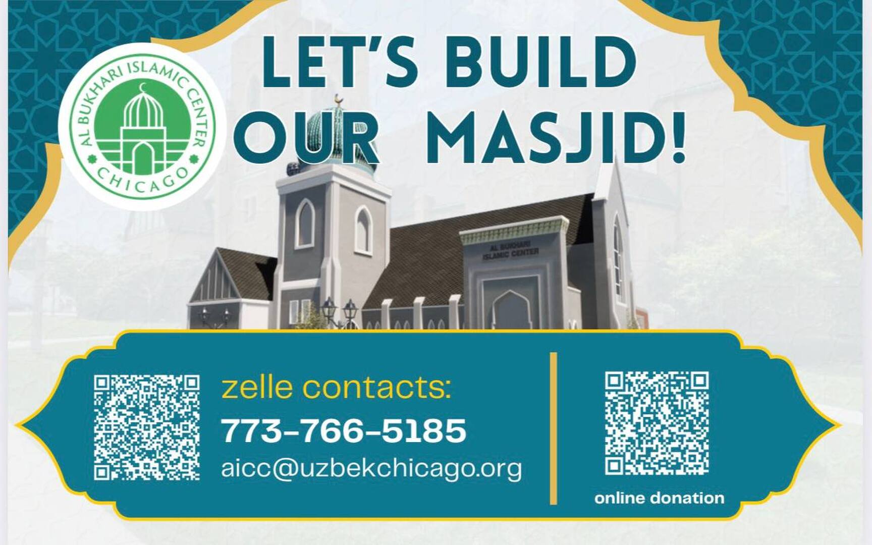 Let's build our masjid!