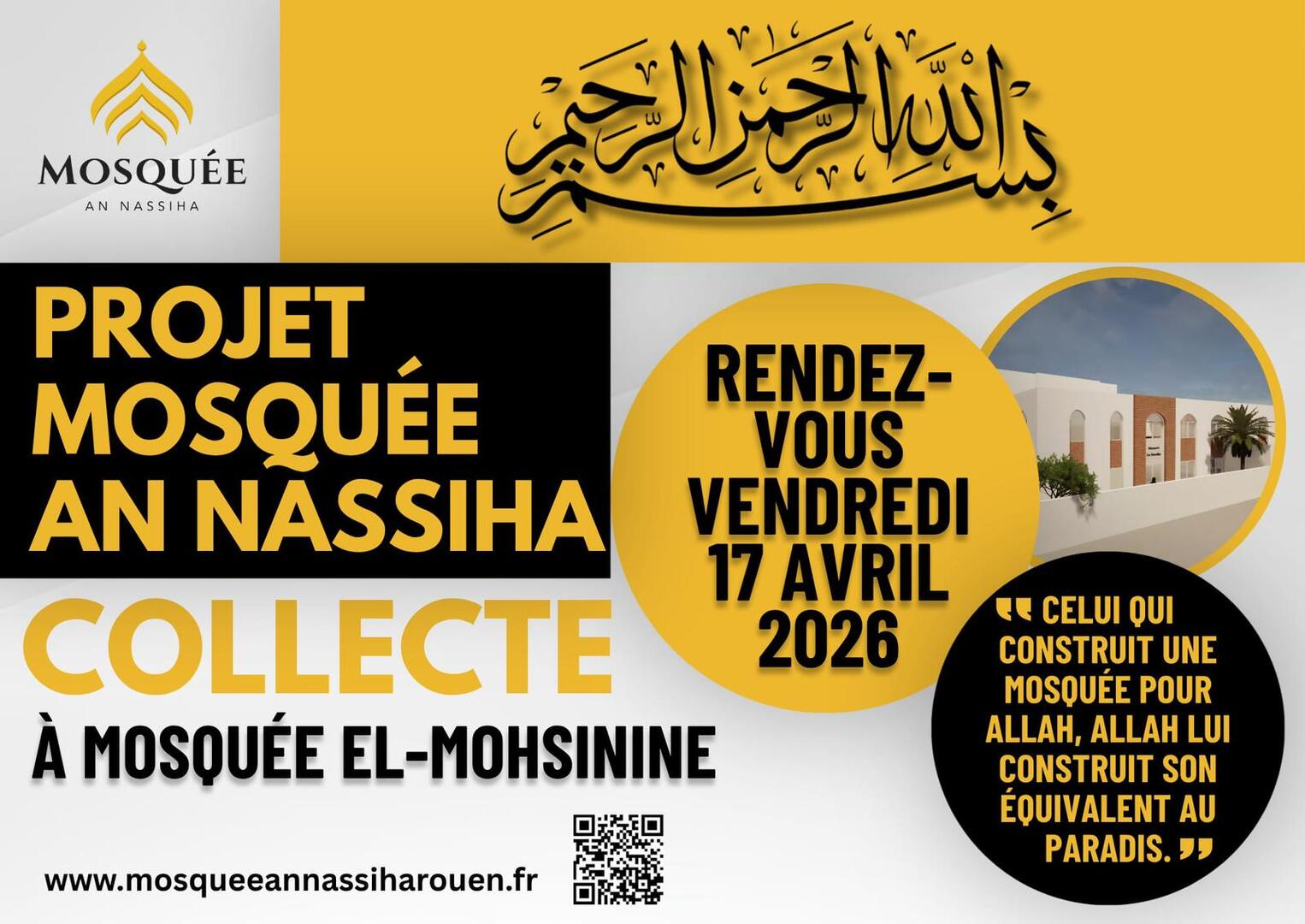 Collecte Future Mosquée de Grammont.