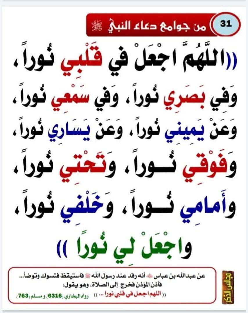 من أدعية الرسول صلى الله عليه وسلم