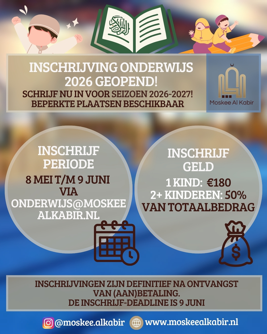 Inschrijving onderwijs gestart