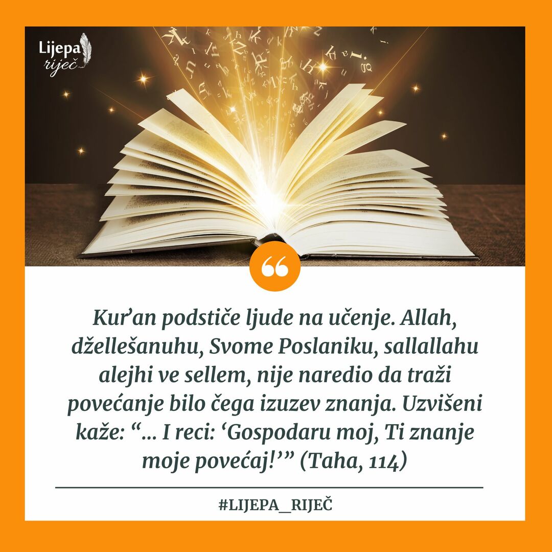 Kur'an podstiče na učenje