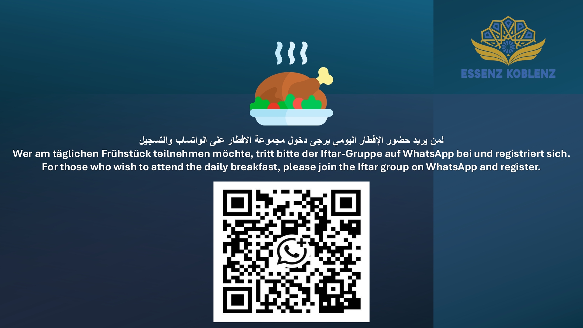 Iftar-Gruppe auf WhatsApp