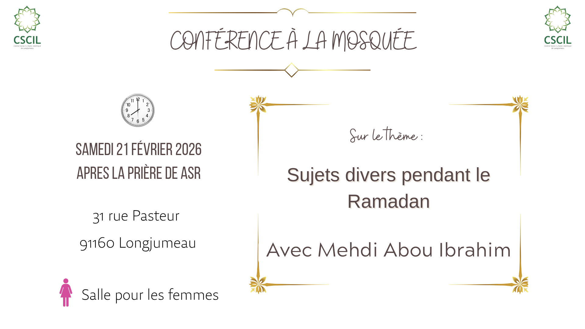 Conférence du samedi 21/02