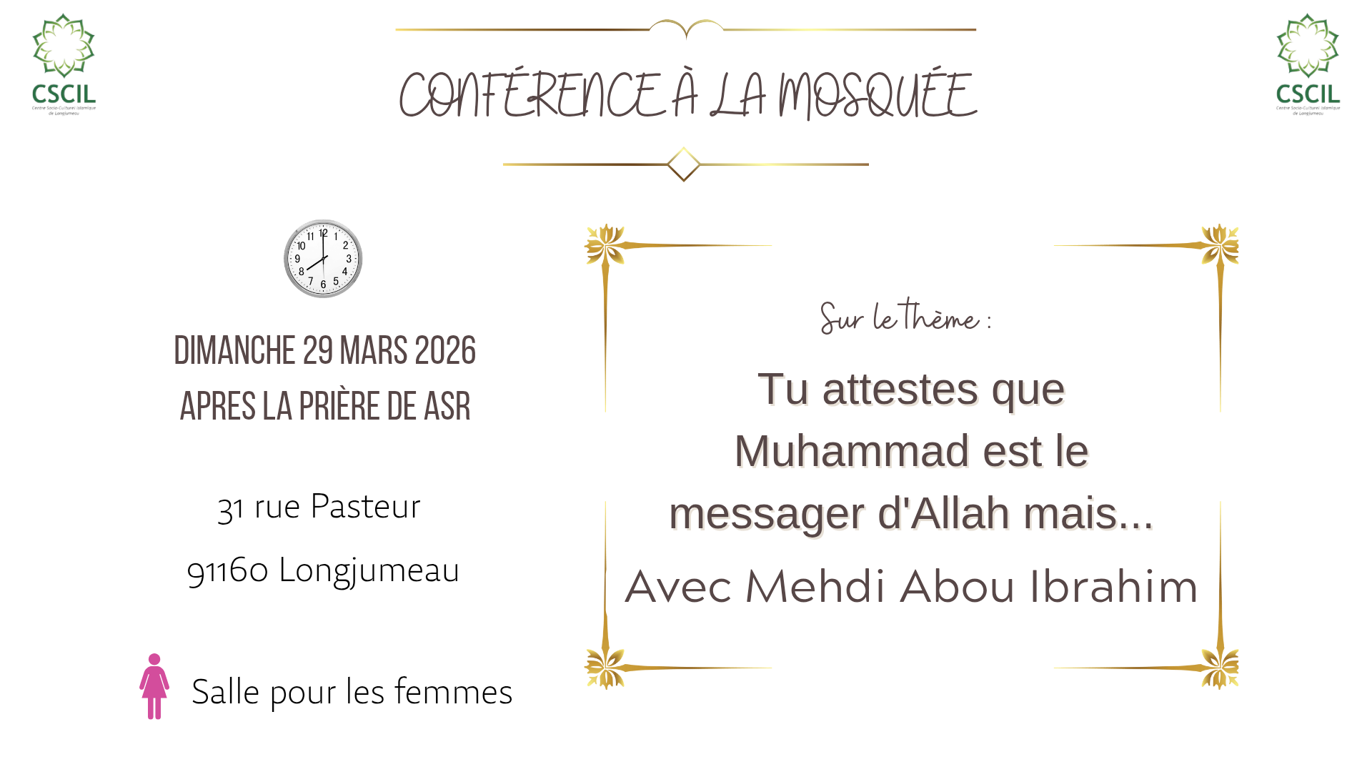 Conférence du 29/03