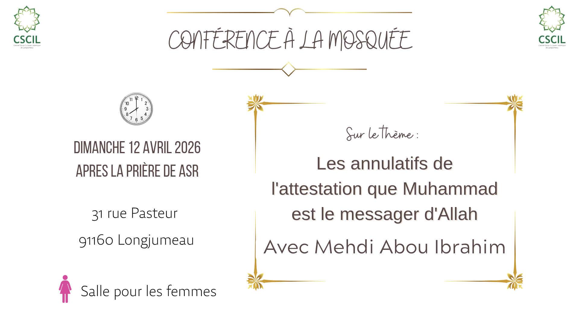 Conférence du 12/04/2026