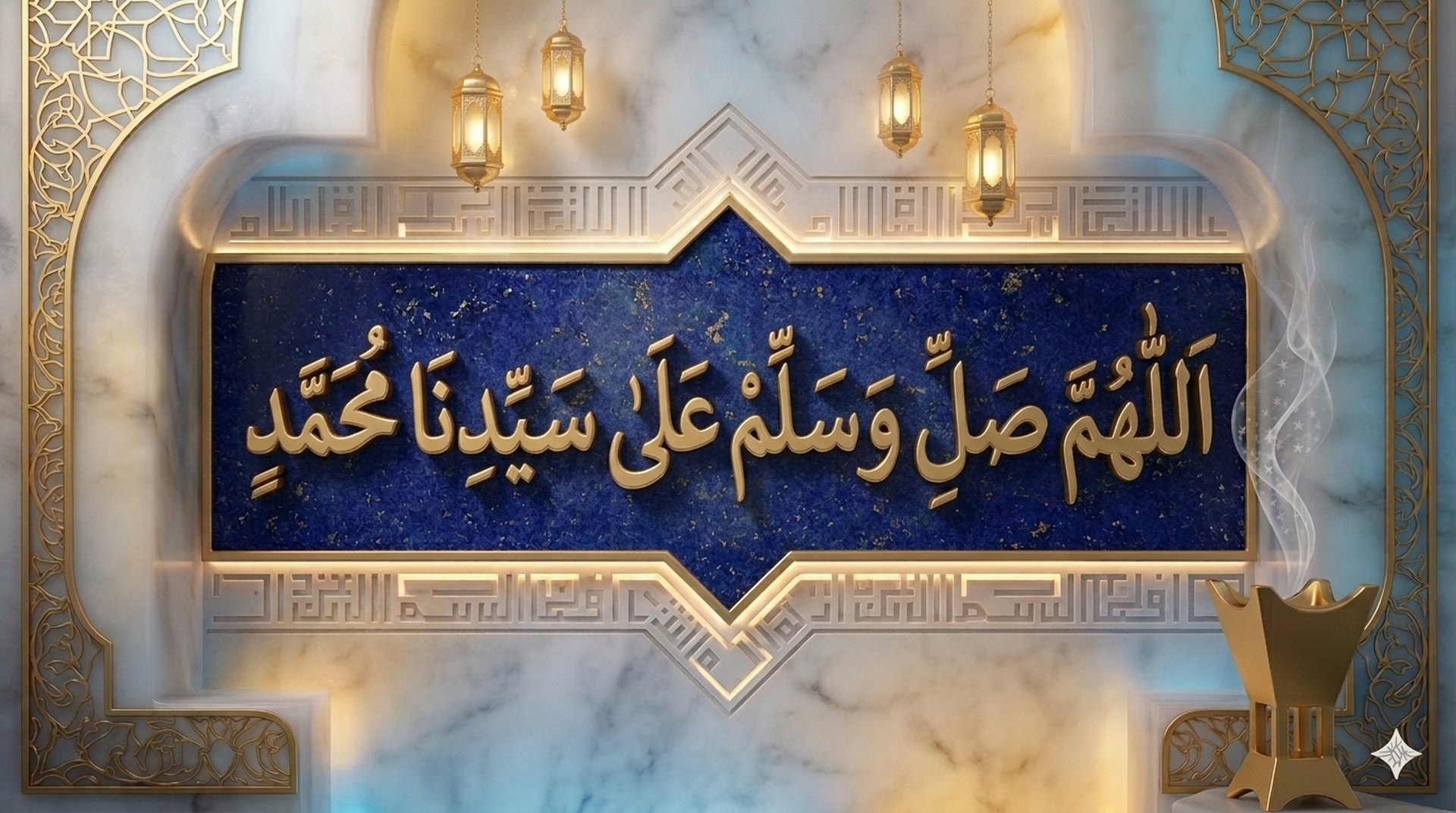 اللهم صل وسلم وبارك على سيدنا محمد المدة