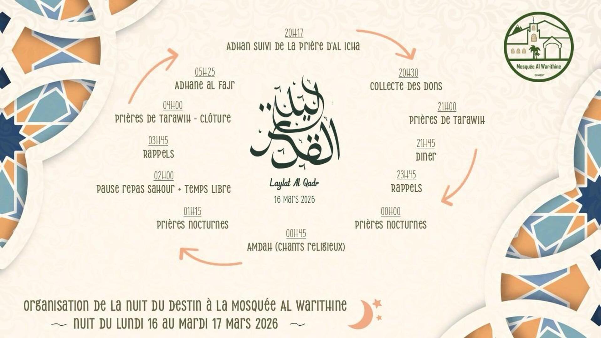 Programme nuit du 27 Ramadan