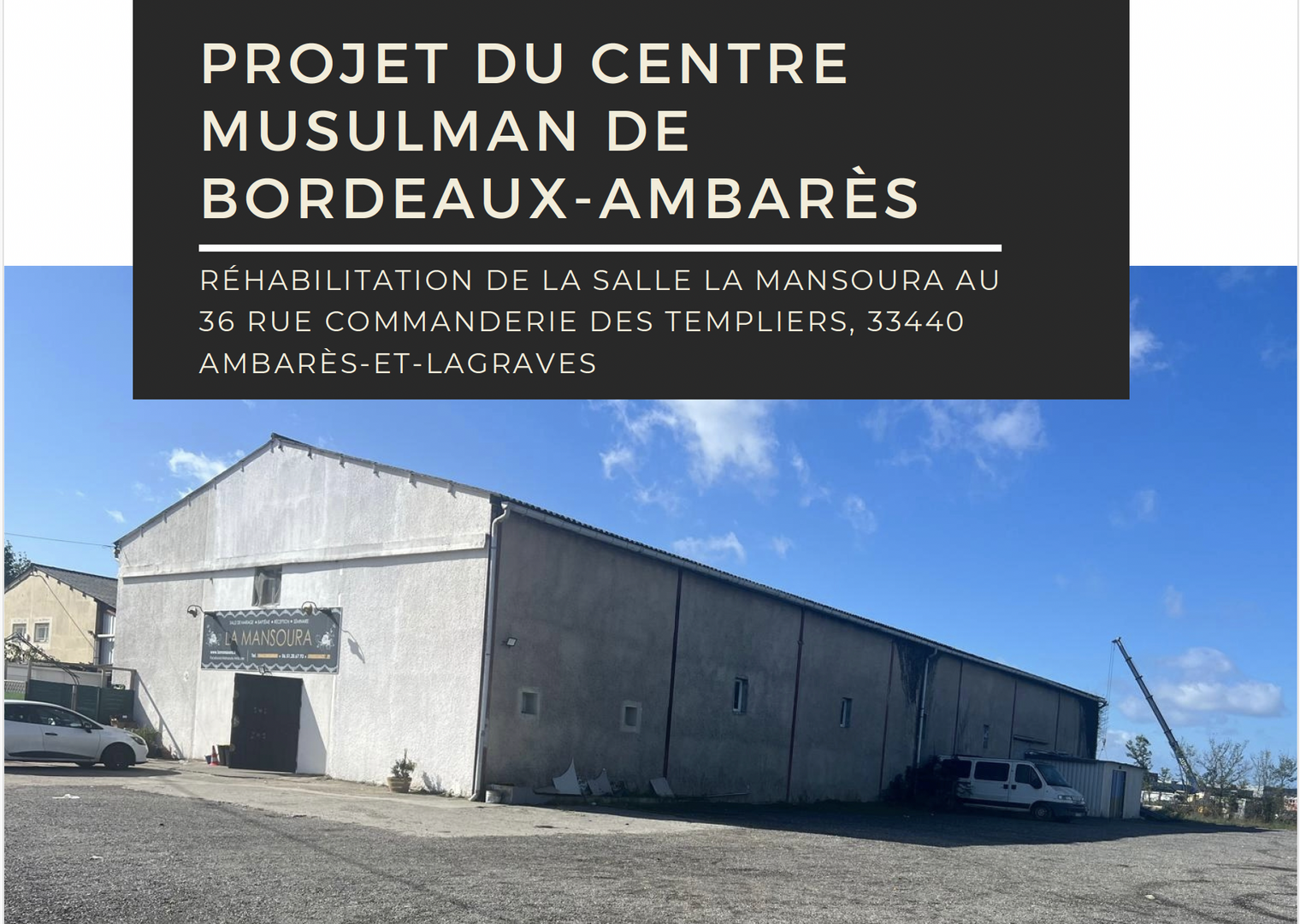 Projet Mosquée Ambarès